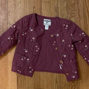 OshKosh B Gosh 5T Quilted Floral Jacket